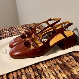Sezane Paula Babies Polished Camel - Size 9